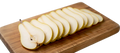 Peras en láminas
